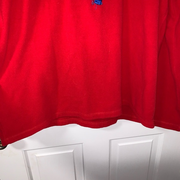 Disney Mickey Mouse Red Fleece Christmas Sweater Size XL - Picture 5 of 6